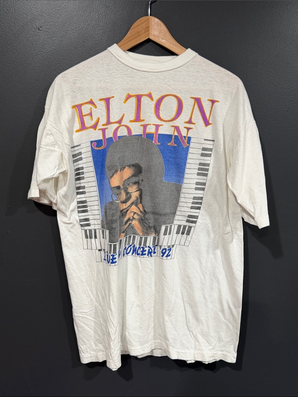 Elton John Concert '92 vintage shirt XL